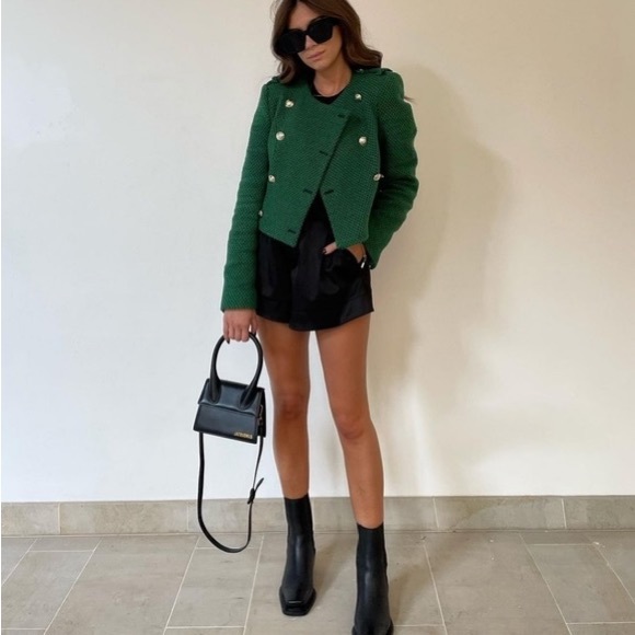 Zara Textured weave jacket - Picture 6 of 8